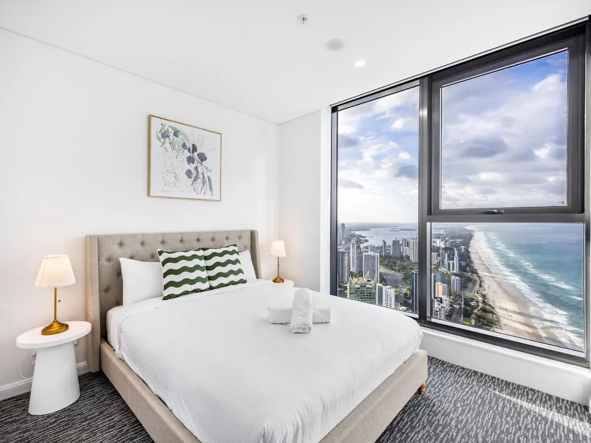 Views From Cloud 1 Min To Beach 2Br Apt Pool Gym 골드코스트 0*,  오스트레일리아